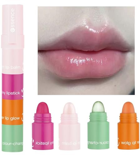 Hydrating Lip Balm Set, Farben Tönender Lippenstift, Pflegender Lippenbalsam, Natürlicher Glanz, für Feuchtigkeitsspendende und Lippenpflege