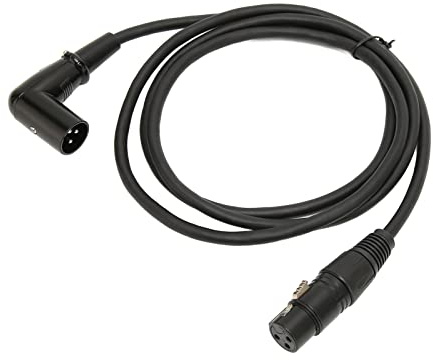 Xiuganpo XLR -Kabel von Männlichem zu Weiblichem Kabel, Silberverriegelungsanschluss 3 Pin XLR ohne Lärm 4,9 Fuß für die Lautsprecherstufe