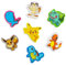 Creative Kids Pokemon Eraser 7-Pack: Mehrfarbig, Gummi, Radiergummi
