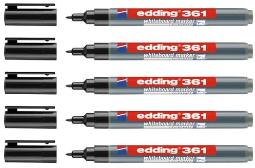Edding 361 Whiteboard Marker Fine Nib - 5 Pens