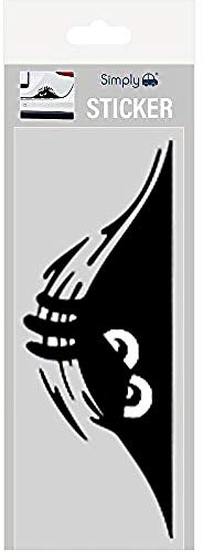 Simply ST21 Funny Peek Monster Decal Transfer Sticker, Easy To Apply & Stylish Packaging, Brighten Up Your Vehicle, Also used for Door Window Wall Home Laptop, Refrigerator,22.5cmx8cmx1mm