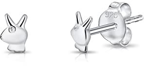 DTPsilver - Ohrstecker Ohrringe 925 Sterling Silber für Damen : Playboy/Hase