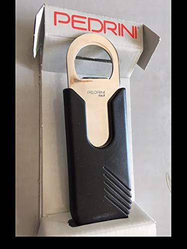 Pedrini Levacapsule, apribottiglie Inox con Presa plastica Nera 4006 Made in Italy