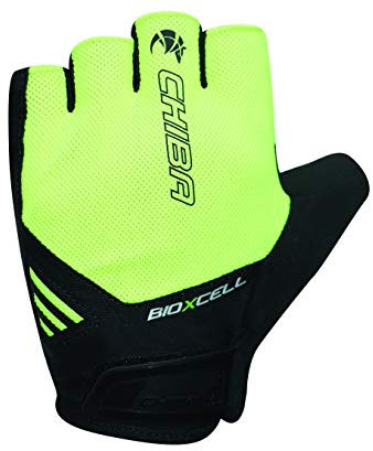 Chiba BioXCell Air Fahrrad Handschuhe kurz gelb/schwarz 2025: Größe: L (9)