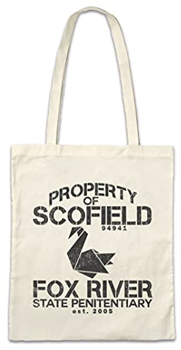 Urban Backwoods Property Of Scofield Hipster Bag Beutel Stofftasche Einkaufstasche