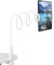 Czemo Soporte Tablet, Soporte Móvil Multiángulo Flexible con Cuello de Cisne Brazo Compatible con iPad/iPhone 4-11 Pulgadas (Blanco)