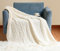 Hayisugal Wohndecke Boho Decke Weich Strick Wolldecke mit Quaste Kuscheldecke Sofadecke Couch Decke Überwurfdecke, Beige, 150 x 200cm