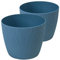 Tymar Pot de Fleurs, Lot de 2 (Marin, ø 30 cm)