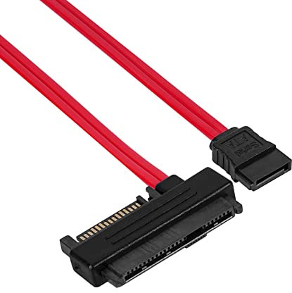 Twozoh SFF-8482 SAS Câble Raid pour disque dur SATA 29 broches vers 7 broches avec port d'alimentation SATA 15 broches 1M