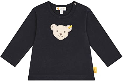 Steiff Unisex Baby T-Shirt Langarm Teddykopf Ohne Squeezer T-Shirt (1er Pack)