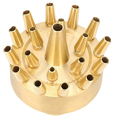 TOPINCN Ugello Spruzzatore per Fontana d'Acqua da Giardino, Spruzzatore per Spruzzatore Ugello per Paesaggio, Testine per Spruzzatore d'Acqua per Fontana, Ugello per Fontana in Rame