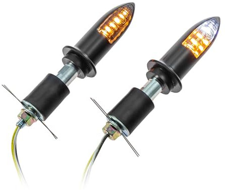 Universal Motorrad Lenkerenden LED-Blinker - Kombi Arrow 7/8 + 1 und Alu-Lenker