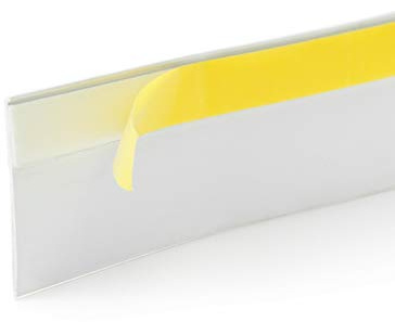 Seiletech.de FENSTERLEISTE – 150 m – 60 mm x 1,5 mm – selbstklebend – Weiß – Flachleiste Dichtungleiste Profileleiste Abschlussleiste