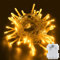 BOLWEO LED Lichterkette mit Batterie und Timer, 2m 20LED Warmweiß IP65 Wasserdicht Innen und Außen Lichterketten für Weihnachten,Halloween,Schlafzimmer,Party,Hochzeit