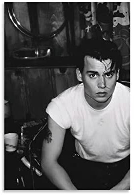 ACIDI Kunstdruck Poster 50 * 70cm Johnny Depp-301 Poster Ästhetische Raumdekoration Wandkunst für Jungen Haus Kein Rahmen