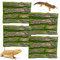 Hamiledyi Reptilien-Kork-Terrarium-Hintergrund, Bartdrache, Tank-Hintergrund, Gecko, Lebensraum, Wanddekoration mit künstlichem Moos und Rinde, Käfigdekoration für Schildkröte, Eidechse, Schlange,