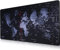 Grand tapis de souris de jeu, 600 x 300 x 2 mm, tapis de clavier confortable avec thème carte, pour joueur, bureau, maison (6030 blackmapL36)