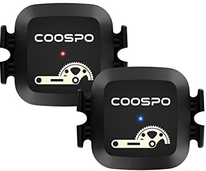 COOSPO Bike Cadence Speed Sensor BK467, Bluetooth ANT+ Cadence Sensor for GPS Bike Computers, Tracking Cycling Speed and Distance RPM Sensor, Compatible with Zwift Wahoo Peloton Openrider Rouvy APP