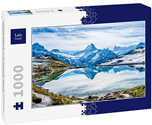 Lais Puzzle Wasserspiegelung in den Schweizer Alpen im Bachalpsee - Bergsee oberhalb von Grindelwald, Schweiz 1000 Teile