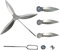 CDIYTOOL 22-1/2 Inch One-Touch Cleaning System Kit Compatible Weber Grill Parts Replacement Parts 7444 Charcoal Grills