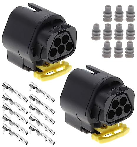 Be In Your Mind 2 Stück 5-poliger Zündsystem-Steckerhülsenstecker 1928405159 Kompatibel mit Bosch 5-poligem Steckergehäuse mit Anschlussdichtungen