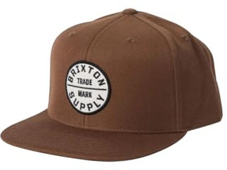 Brixton Oath III Snapback Cap - Bison/Whitecap - One Size