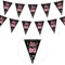 GoldRock 80. Geburtstag Girlande Rosegold - Deko für Frauen und Männer, Banner, Wimpelkette, Geburtstagsbanner 80 Jahre