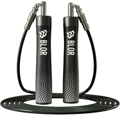 Blor Heavy Speed Jump Rope Polyurethane PVC Ergonomic Non-Slip Handles Ideal for Weight Loss Boxing Crosstraining Double Bearing