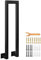 XCRFKGW Ringhiera per scale, ringhiera laterale a forma di U, corrimano in ferro battuto, ringhiera decorativa per gradini esterni, balcone, corridoio (85 cm)