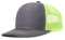 Truckercap Herren,Trucker Cap mit Mesh Netz,Meshcap größenverstellbar Baseball Cap,Sommer atmungsaktive Sun Cap,mit verstellbarem Schnallenverschluss für Draußen,Sport und Reisen,Kohlefarbe + Gelb