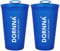 DORNNA® - Gobelet Trail et Running sans BPA 2PCS x 200 ml, Soft Cup, Bouteille d'eau pour Sport Utilisation Hydratation en Extérieur. (Bleu)