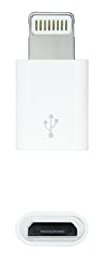 Blendend Adaptateur Lightning vers Micro USB, Couleur Blanche, Conversion de données et Charge, Compatible avec appareils Mobiles et Accessoires.