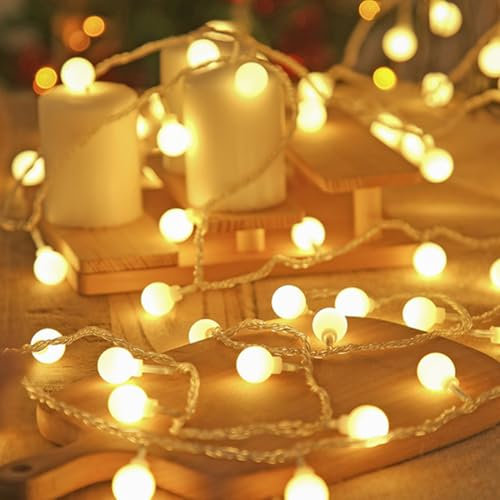 Luci da Esterno Giardino, Catena Luminosa 6M 40LED, Impermeabile Led Luci Stringa per Esterno/Interno, Decorazione per Natale Matrimonio Balcone Giardino