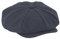 noTrash2003 Baker Boy Heritage Cap im Retro Look, gefütterte Schirmmütze, Fischgrät-Muster, Ballonmütze, Gatsby Cap mit verstärktem Schirm Unisex S/M und L/XL in Navy oder Grau (Navy L/XL)