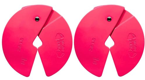 Micro Gainz Dumbbell Fractional 2.5 lb Weight Plate, Ideal for Micro Loading, (Choose Color) 2 Piece Fractional Weight Plates, Designed for Dumbbell Training, Made In USA (Pink)
