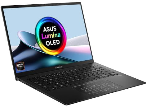 ASUS Zenbook 14 OLED UM3406KA 14.0 3K 120Hz OLED CoPilot+ PC with 17 Hours Battery (AMD Ryzen AI 7 350, 16GB RAM, 1TB PCIe G4 SSD, Backlit Keyboard, Windows 11)