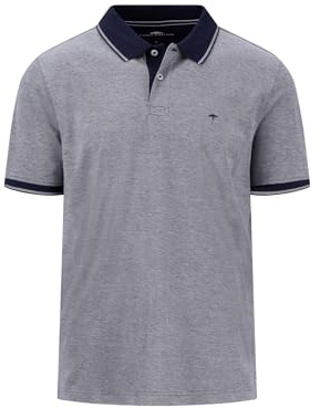 FYNCH-HATTON Piquè-Poloshirt in Two-Tone-Optik Navy / 3XL