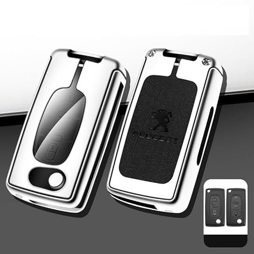 XVBFSC Pochette Porte-Clés pour Peugeot RCZ 2010-2013, Pochette Voiture Protection Clef Étui Clé Voiture Portable Étui de Protection Clef,C