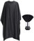 CALLARON 1 Set Professional Barber Cape with Neck Duster Brush Hair Cutting Apron for Barbershop Home Use Protector for Haircuts Coloring Comfortable Bristles for Skin Multi Functional