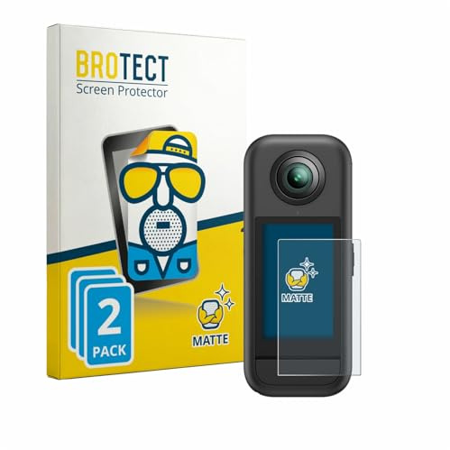 BROTECT Entspiegelungs-Schutzfolie für Akaso 360 (2 Stück) Matte Displayschutz-Folie, Anti-Reflex, Anti-Fingerprint