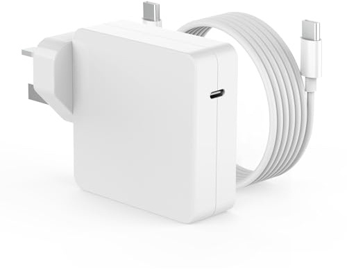 96W USB C Super Fast Charger, Laptop Charger for MacBook Type C 2M Cable | Power Adapter for MacBook Pro 16 15 14 13 inch, MacBook Air 15 13 Inch, iPad Pro 12.9 11 inch, iPad Air 13 11 inch, All USB C