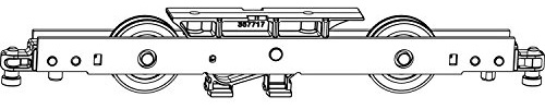 MACO HS Laufwagen mitte einzeln, ohne Bürsten, 300 kg, silber (214691)