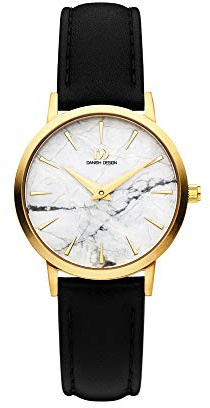 Danish Design Damen Analog Quarz Uhr mit Leder Armband IV51Q1217