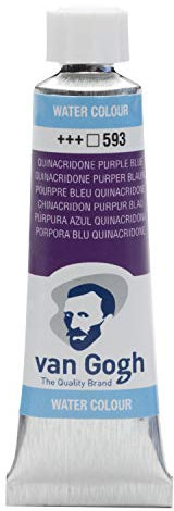 Van Gogh Aquarellfarbe, 10ml Tube, Quinacridone Purpur Blau 593