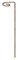 Plant Supports Props for Holly Hocks, Lillies, Iris, Gladiolus, etc - Strong Metal Garden Supports - Made of Raw Steel Designed to Rust (30 (77cm) Tall)