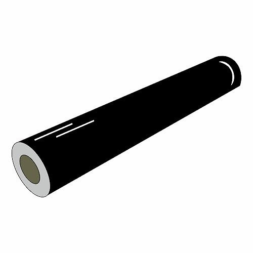 Bolsover Designs Black Matt Vinyl, 10 Metres Long, 610mm Wide, Sticky Back Plastic For Cupboard Doors, Decals, Craft Plotters, All Major Brand Vinyl Cutters, Sign Vinyl, Use Indoors/Outdoors