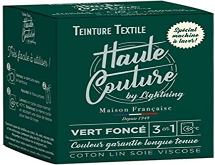 Teinture Textile - Haute Couture - 33 Couleurs - Tout-en-un - 350g - Vêtements et Tissus - Vert Foncé