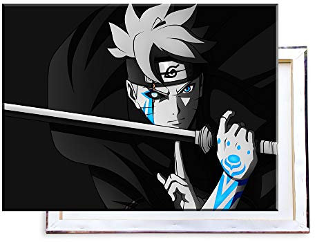 Unified Distribution Boruto - 80x60 cm Kunstdruck auf Leinwand • erstklassige Druckqualität • Dekoration • Wandbild
