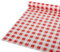 Papstar 88161 Rouleau de nappe à carreaux Rouge 50 m x 80 cm
