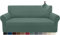 Granbest Stretch-Sofabezug für 3 Sitzer, superweicher Spandex-Sofa-Schonbezug für Hunde, Haustier-Couch, Möbelschutz mit elastischer Unterseite (3 Sitzer, Salbei)